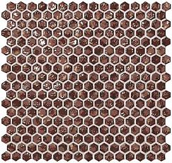 Dwell Hexagon Rust Gold 30,5x30,5