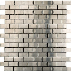 L159800271 Mosaico Brick Acero 2x4 29,5x28x0,8