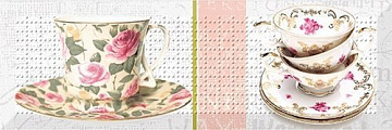 Monocolor Decor Tea Flowers 02 10x30