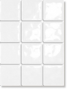 1236 Бриз белый, полотно 30х40 из 12 частей  9,9х9,9