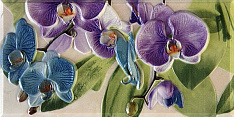Orquideas Cenefa-3 Malva 10x20