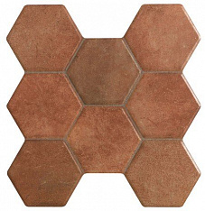 Hexagonal Castilla Marron Pav. 37,2х38,8