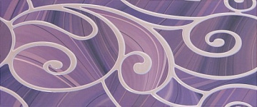 Arabeski purple пурпурный 01 25х60 декор