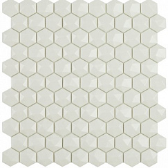 Мозаика Hex Matt Белый № 904D (на сетке) 31,7x30,7