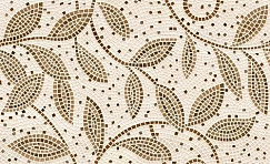 Travertine Mosaic коричневый декор 25х40