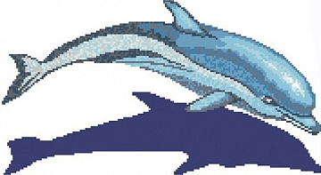 Дельфин с тенью 2 3,914х2,132