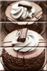 Monocolor Composicion Chocolat Cake 20х30