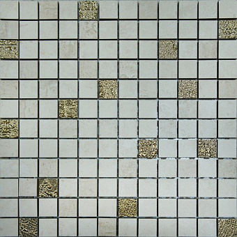 Nerea Mosaico Crema-Beige-Gold 30x30