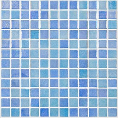 Shell Мозаика Mix Blue 551/552 (на сетке) 31,7х31,7