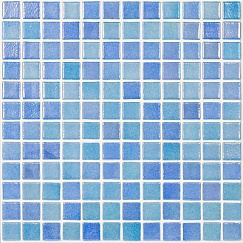 Shell Мозаика Mix Blue 551/552 (на сетке) 31,7х31,7