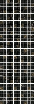 MM12111 Астория Декор черный мозаичный 25х75
