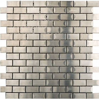 L159800271 Mosaico Brick Acero 2x4 29,5x28x0,8