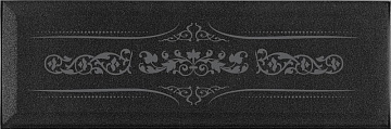 Monocolor Decor Versalles Black Silver 10х30