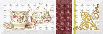 Monocolor Decor Tea Flowers 03 10x30