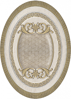 Venecia Medallon Oro-Beige 14x10