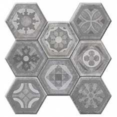 Hexagonal Asland Gris Pav. 37,2х38,8