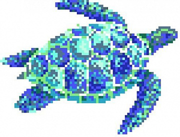 Черепаха B голубая 1,626х1,23