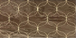 Ethereal Gold Geometric Decor Soft Brown Glossy 30х60 K082266