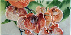 Orquideas Cenefa-1 Naranja 10x20