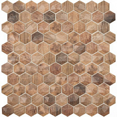 Мозаика Hex Woods № 4700D (на сетке) 31,7x30,7