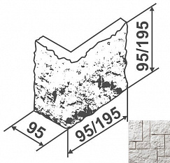 Искусственный камень Нарва угол 040 9,5х9,5х9,5