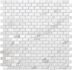 Roma Statuario Brick Mosaico 30x30