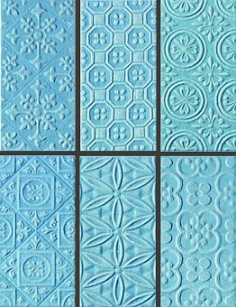 Square Wall Decor Blu Formelle Glitter 12,5х25