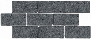 BR021 Роверелла бордюр серый темный мозаичный 34,5х14,7х11