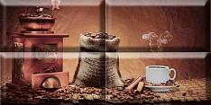 Monocolor Composicion Coffee Beans 02 20х40