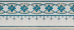 Creta D Stencil Aqua 30,5x72,5