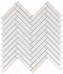 Marvel Bianco Dolomite Herringbone Wall 30,5x30,5