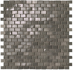 Brickell Brick Mosaico Grey Gloss 30x30