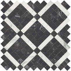 Marvel Mosaic Noir Mix Diagonal 30,5x30,5