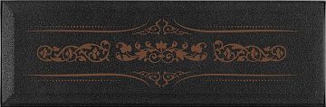 Monocolor Decor Versalles Black Copper 10х30