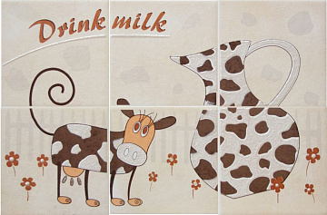 Malaga Animals Milka Beige Kompozycja 30*20