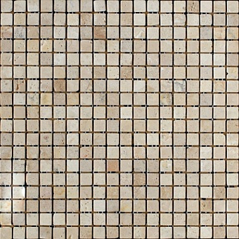 Мозаика 1,5х1,5, Chinese Travertine сетка 30,5х30,5х7