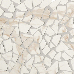 Roma Diamond Mosaico Schegge Gres Calacatta 30x30