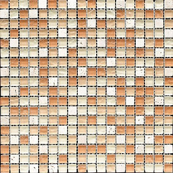 Мозаика 1,5х1,5, Sand/beige/cream marfil mix сетка 30,5х30,5х8