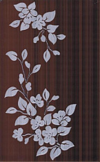 Кензо коричневый цветы на темном 25х40