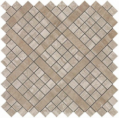 Marvel Mosaic Travertino Silver Diagonal 30,5x30,5